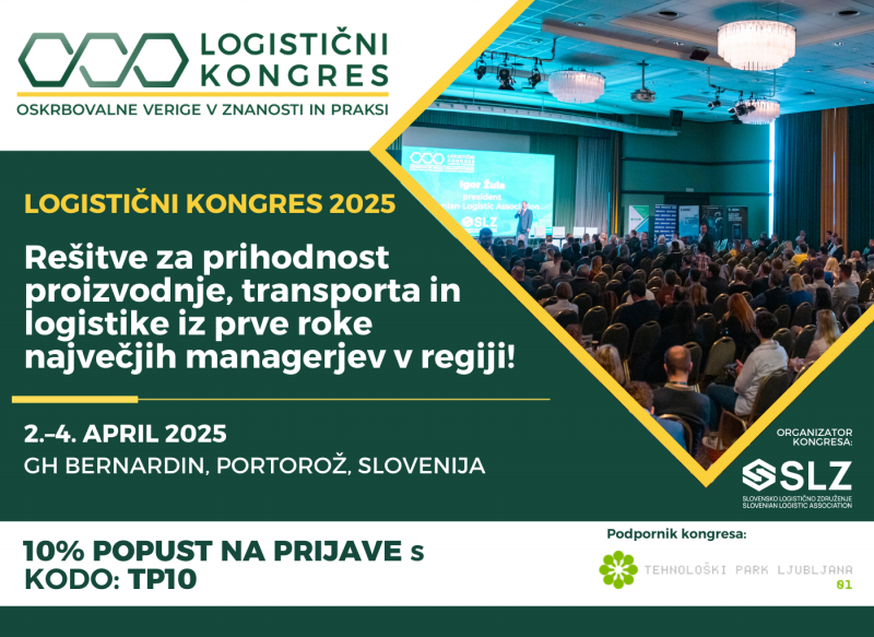 12. Logistični kongres ponuja 10% popust na kotizacijo!