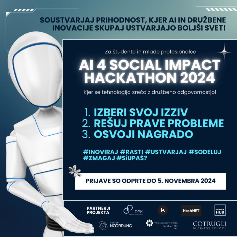 Hackathon: umetna inteligenca za družbene inovacije