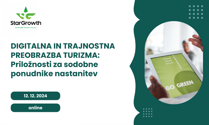 Digitalna & trajnostna preobrazba turizma