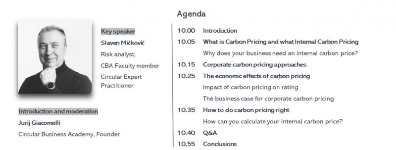 CBA Powertalk: Internal Pricing of Carbon