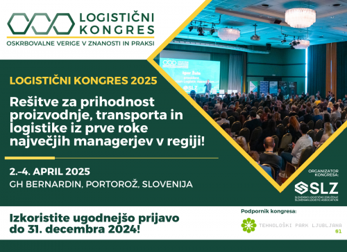 12. Logistični kongres 2025 - Early Bird kotizacija